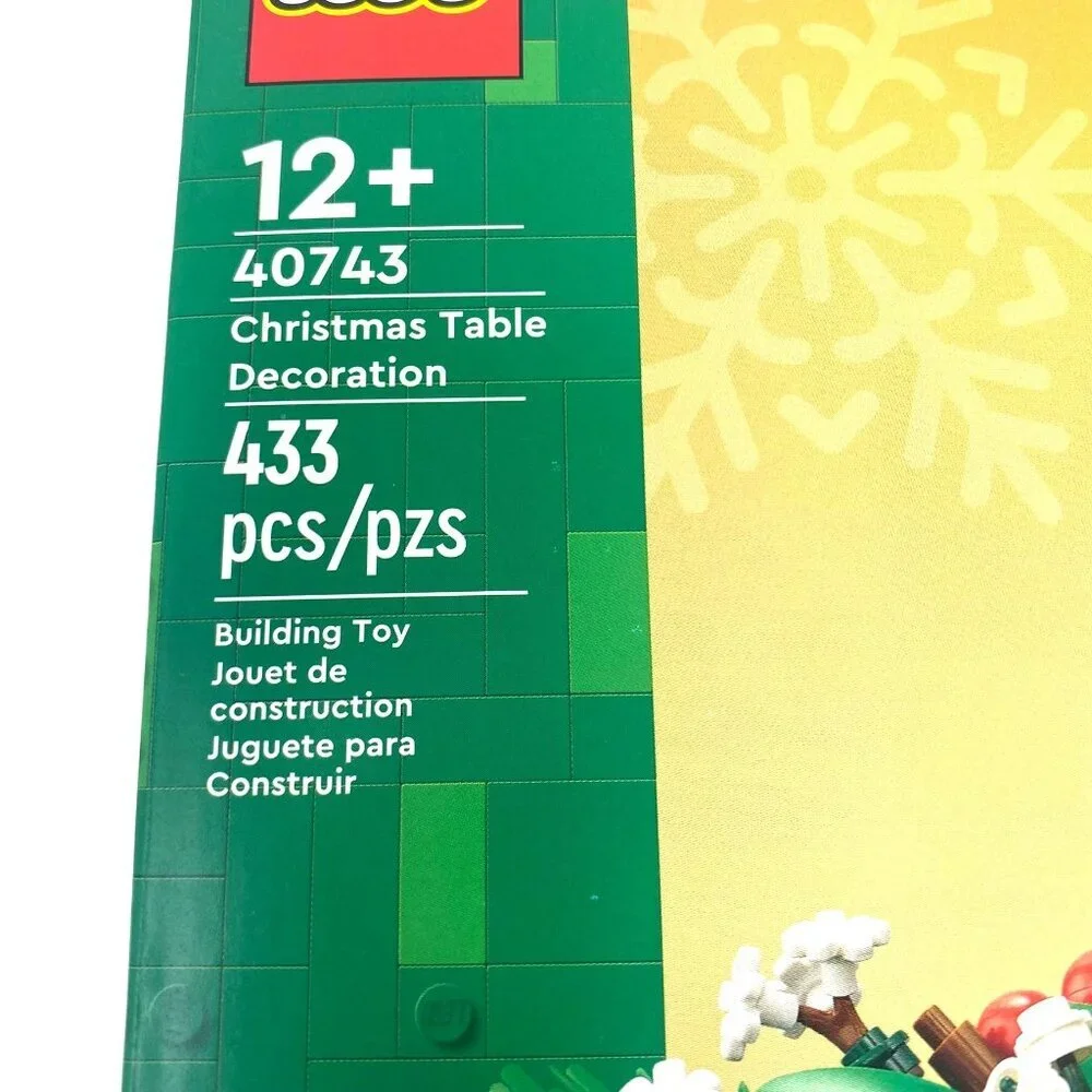 LEGO 433pcs Christmas Table Decoration Building Toy 40743 Wreath Candle 12+